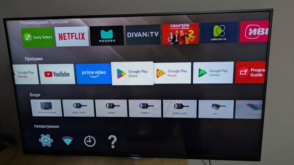 SONY Android TV 43" діагональ  43w805c