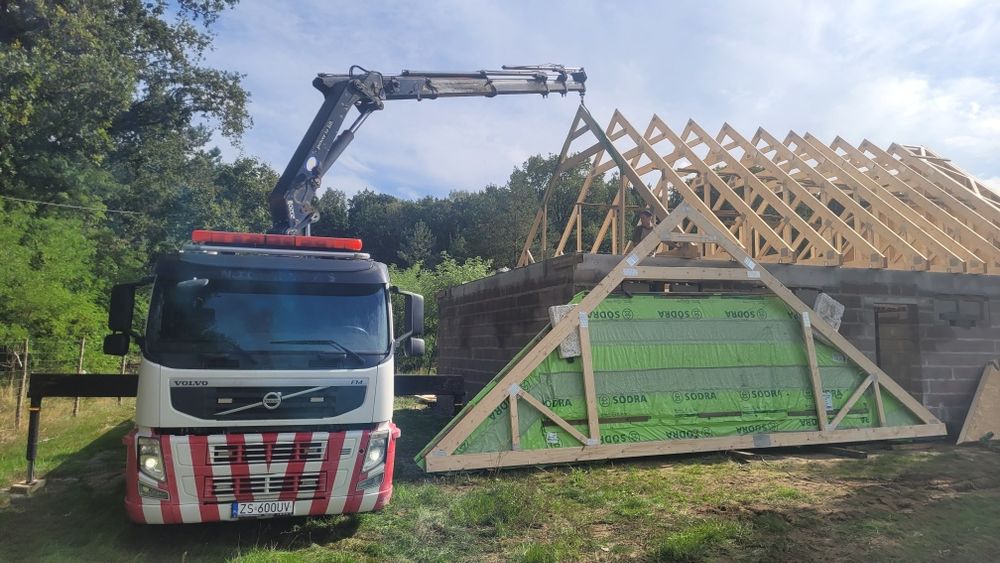 HDS usługi transportowe dźwig 12,5 m ładowność samochodu 12 ton