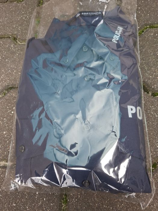 Koszula słuzbowa z długim rękawem policja,militaria,demobil,kolekcje