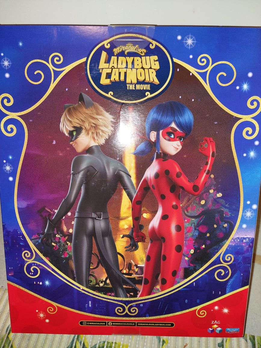 Miraculous Marinette biedronka Ladybug czarny kot lalka w sukni