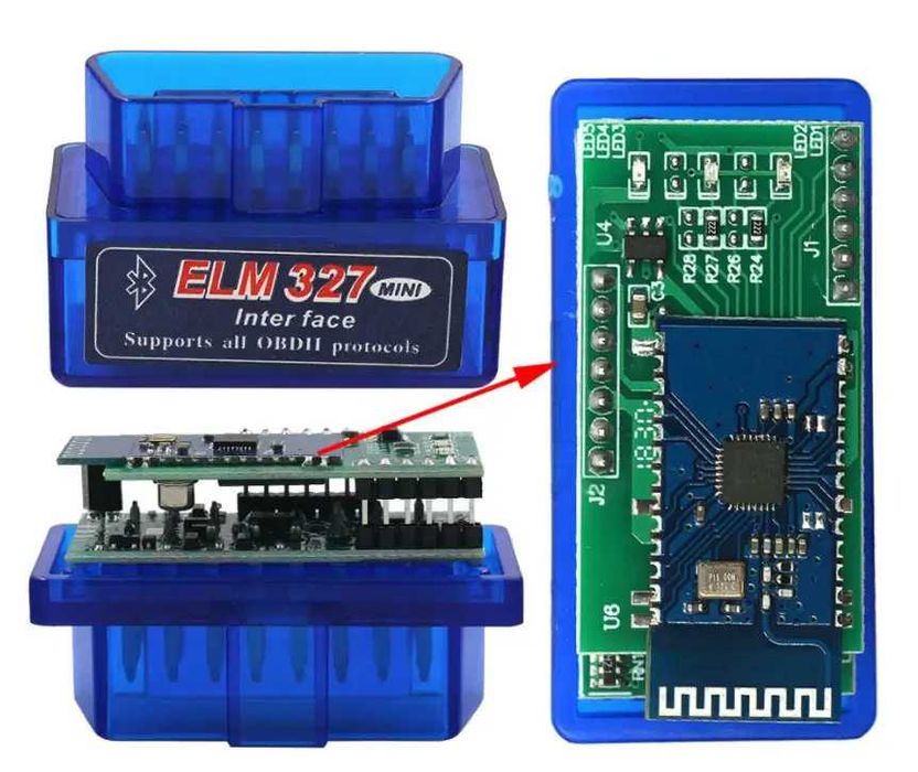 Автосканер OBD2 ELM327 v1.5 Bluetooth чип Pic18F25K80 (2 платы)