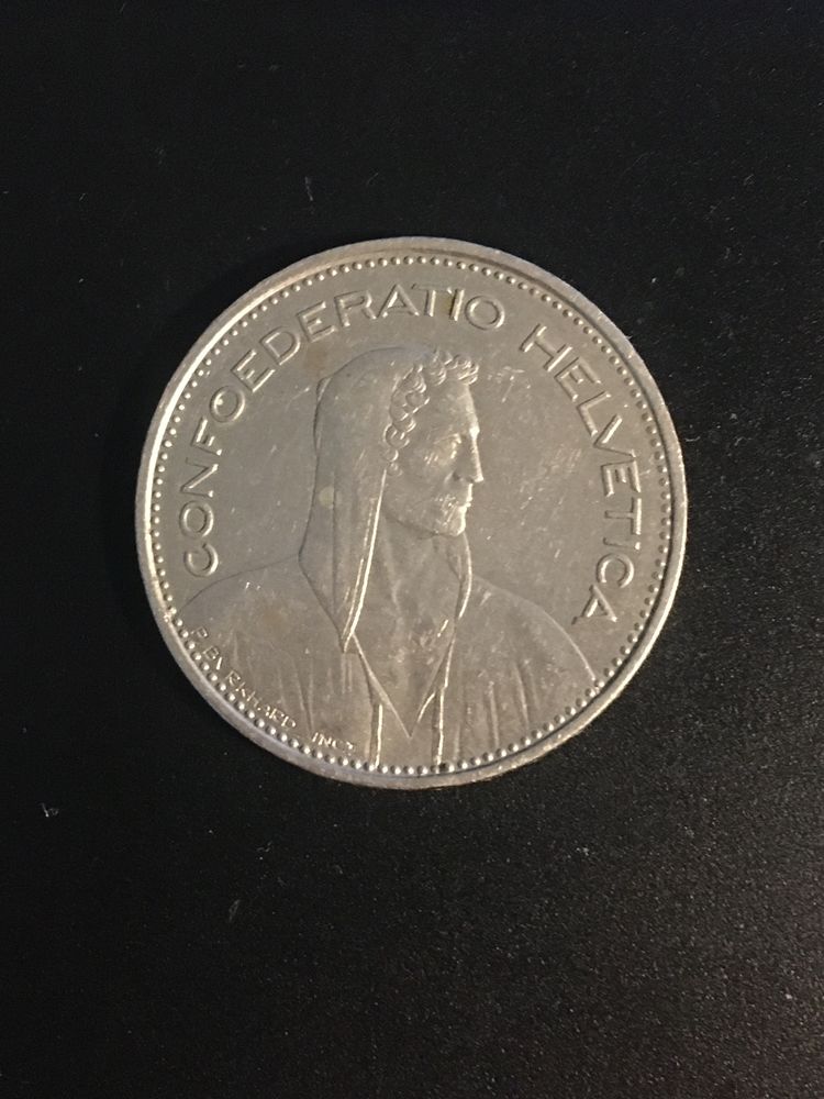 Moneta Szwajcaria 5 franków 1984r