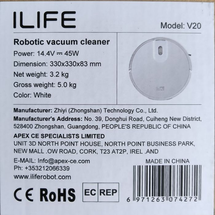 Odkurzacz robot sprzątający Ilife V20