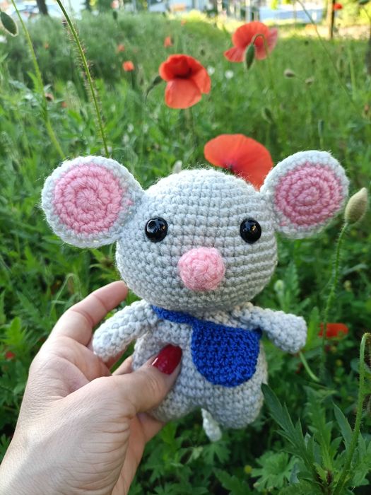 Myszka pluszak, handmade