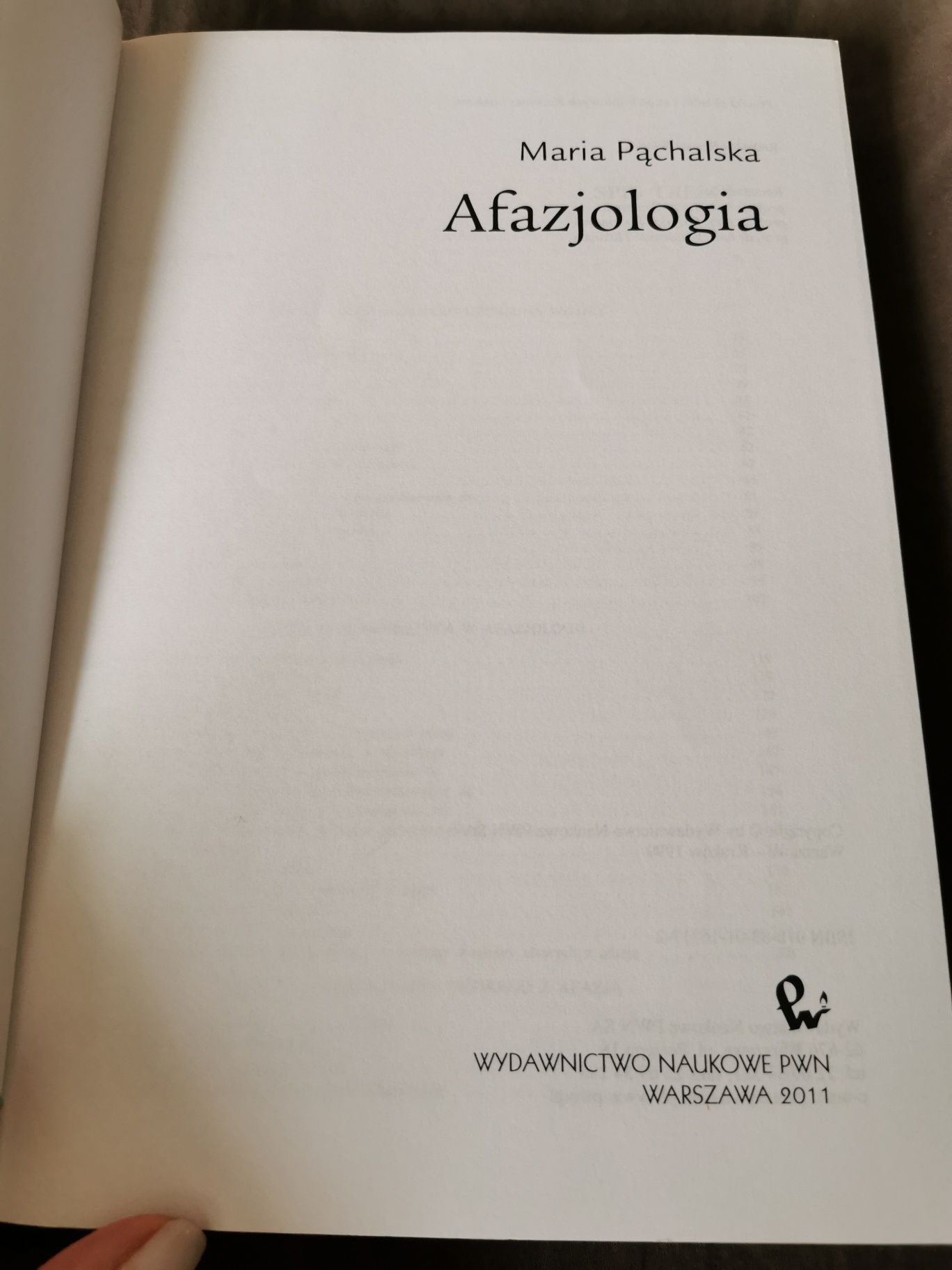 Afazjologia Maria Pąchalska