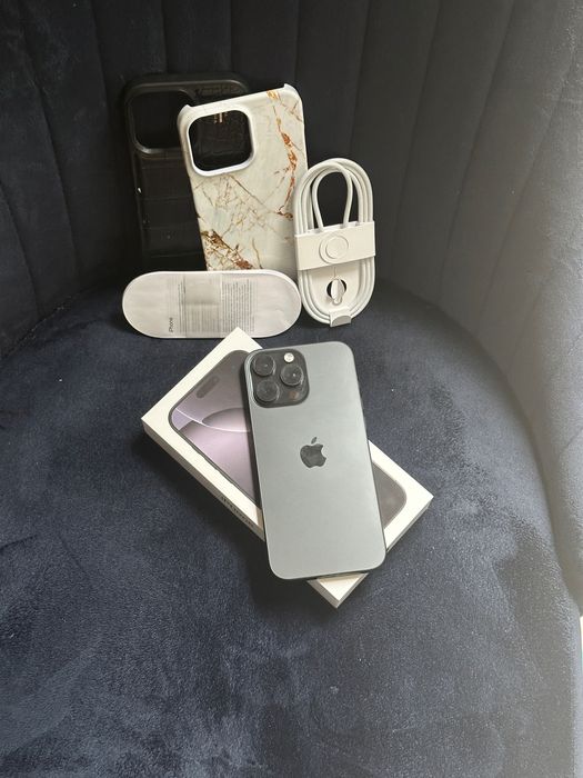iPhone 16 PRO MAX 100% - Dowód zakupu, gratis etui kabel