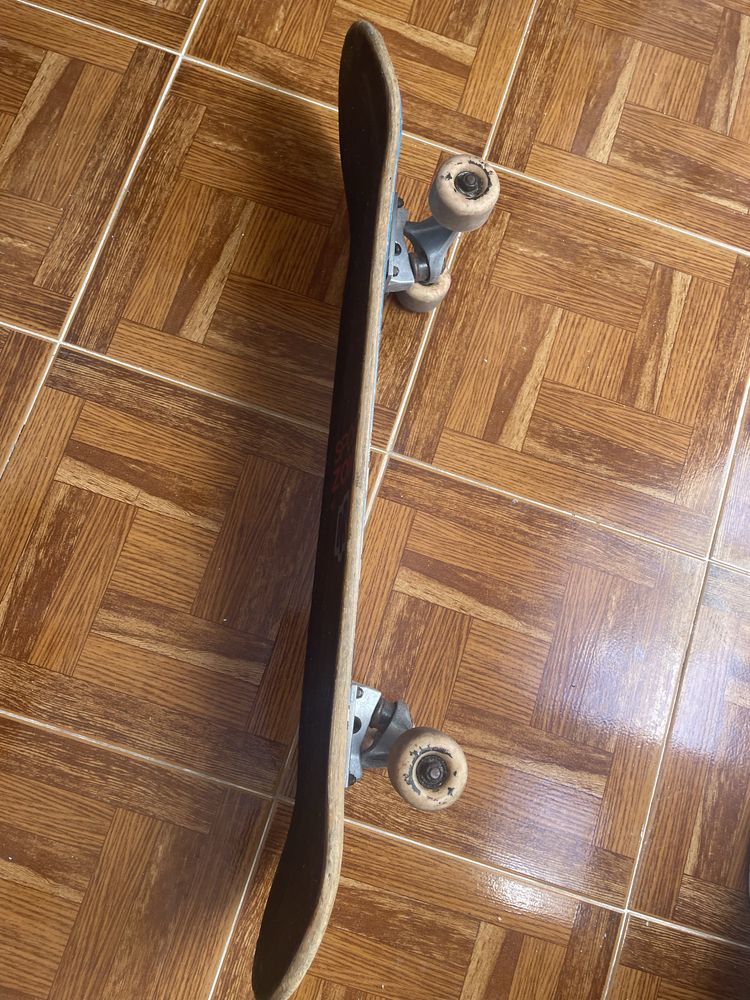 Skatebord usado.