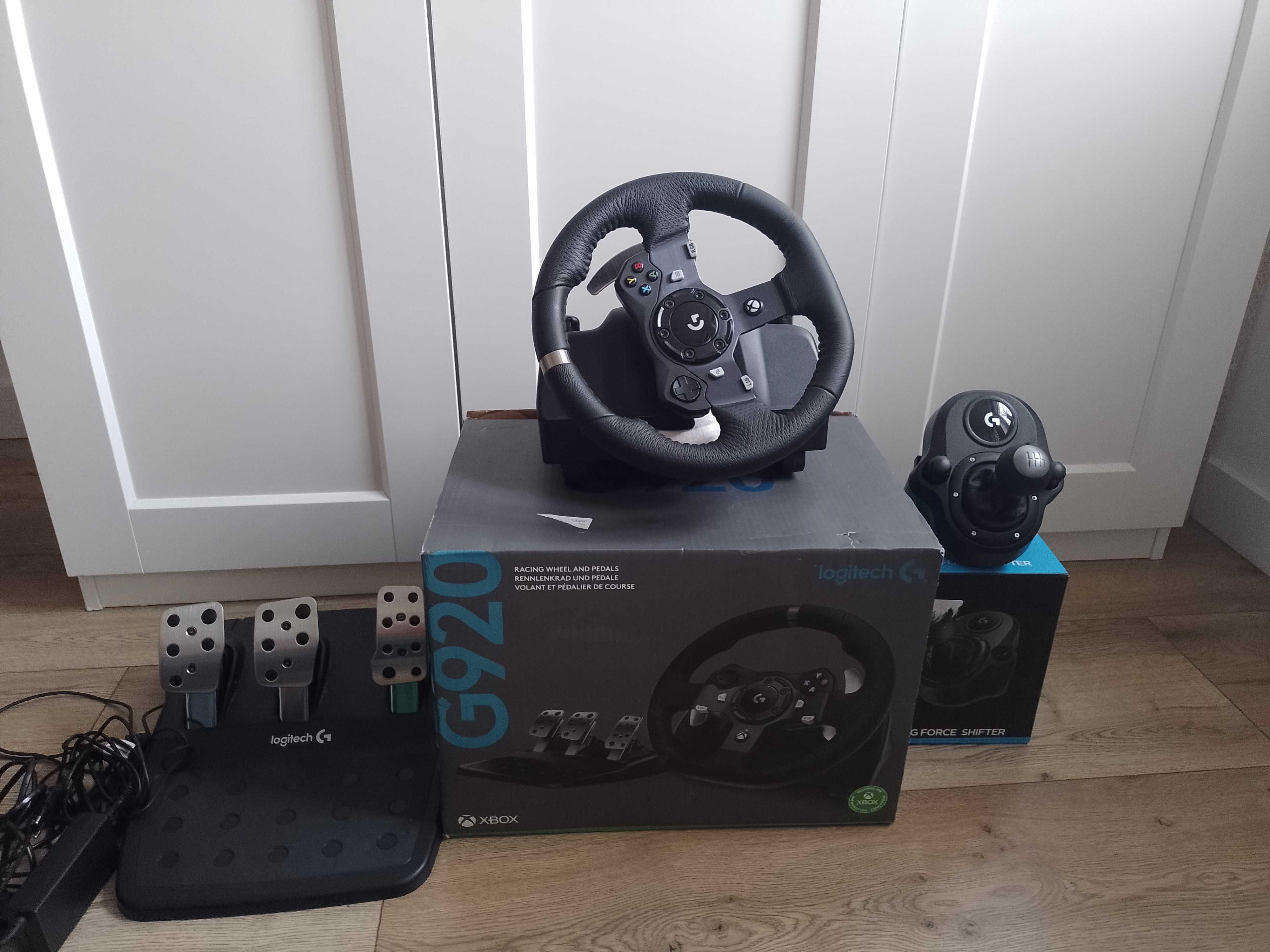 Logitech G920 + Shifter (GWARANCJA)