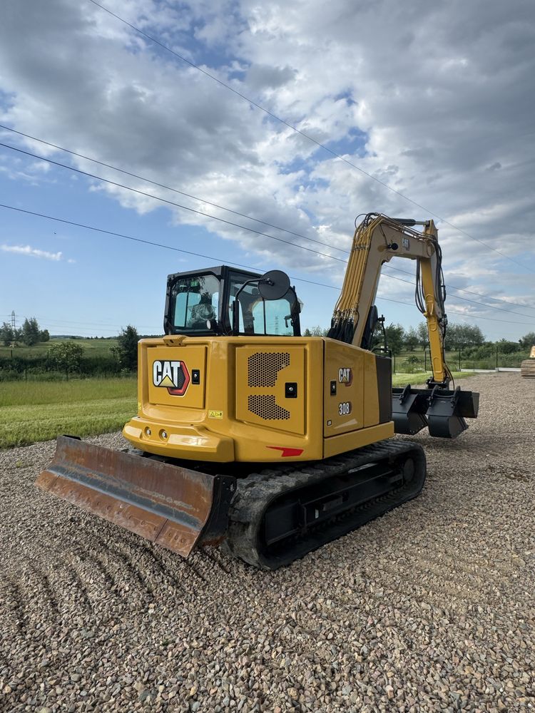 Koparka gasienicowa CAT 308 07 CR 220 mth rok 2024 trzy lyzki