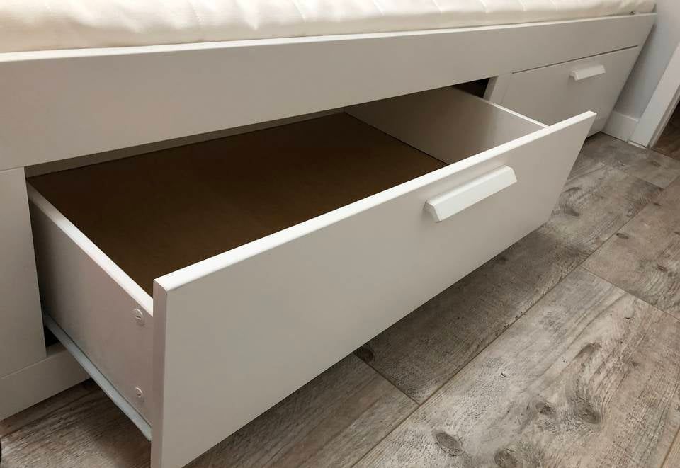Okazja! Łóżko IKEA Brimnes z materacami rozkładane jak Hemnes dowóz