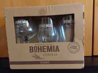 Caixa copos Cerveja Bohemia Sagres