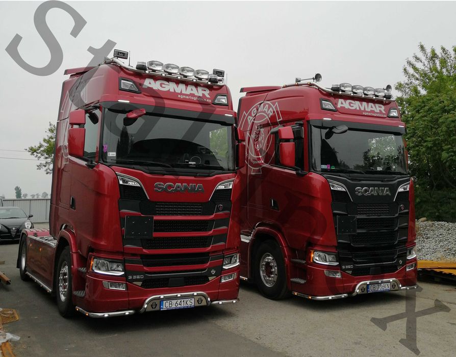 Orurowanie górne ze stali nierdzewnej Scania Next Gen S / R