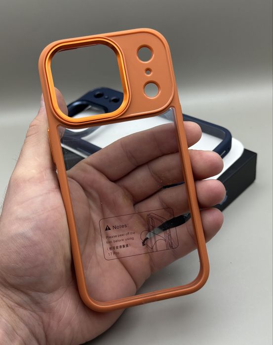 Чехол iPhone 17 Pro Max Orange, 17 Pro Blue, 17 Pro оранжевый, синий