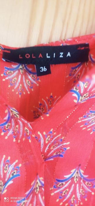 Sukienka kopertowa z paskiem LolaLiza xs / s France elegancka zwiewna