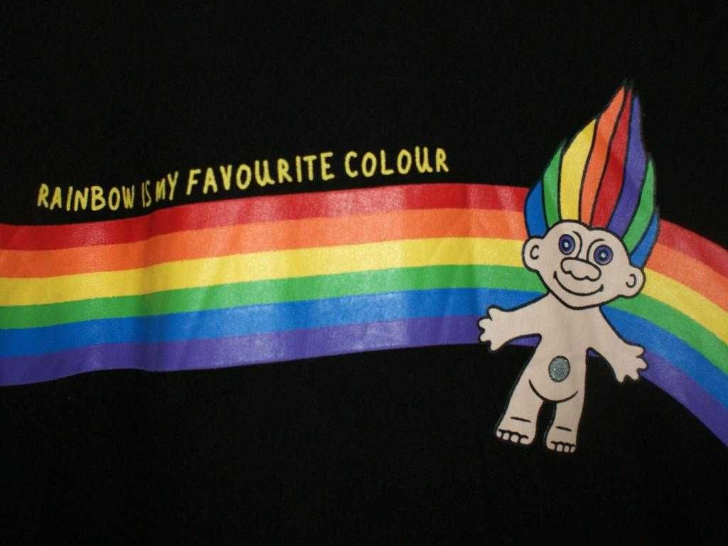 George czarna bluza męska tęczowa Rainbow duży rozmiar kaptur 4XL