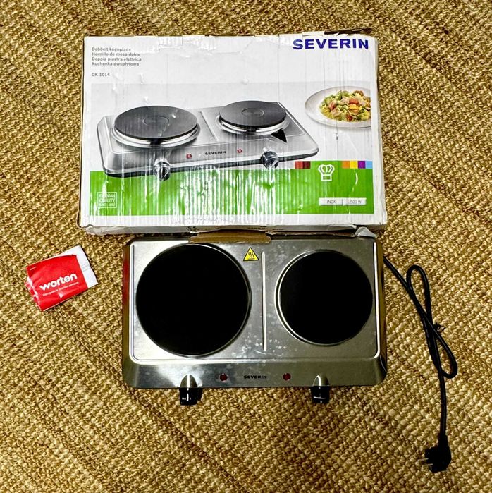 Placa de cozinha portátil elétrica dupla Severin DK 1014.
