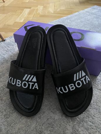 Klapki Kubota premium clasc black,Nowe r.40