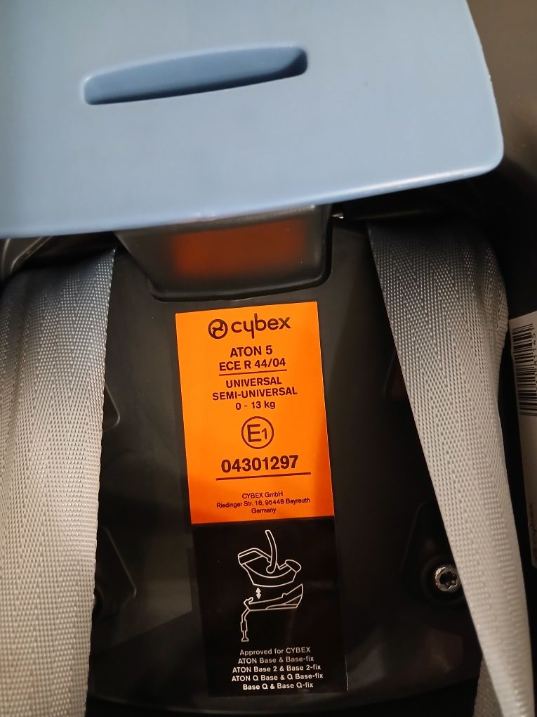 Nosidełko cybex aton 5, baza isofix
