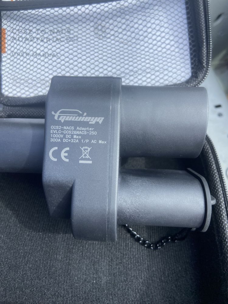 Перехідник для Tesla, CCS2 combo + Type2, топ якість до 250кВт