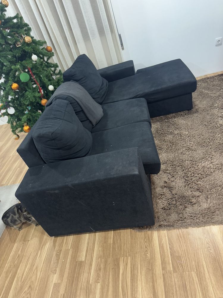 sofa chaise longue 3 lugares