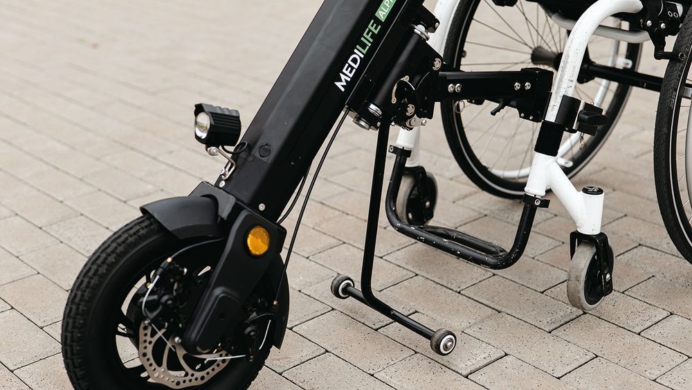 Medilife Alpha napęd elektryczny przystawka do wózka inwalidzkiego