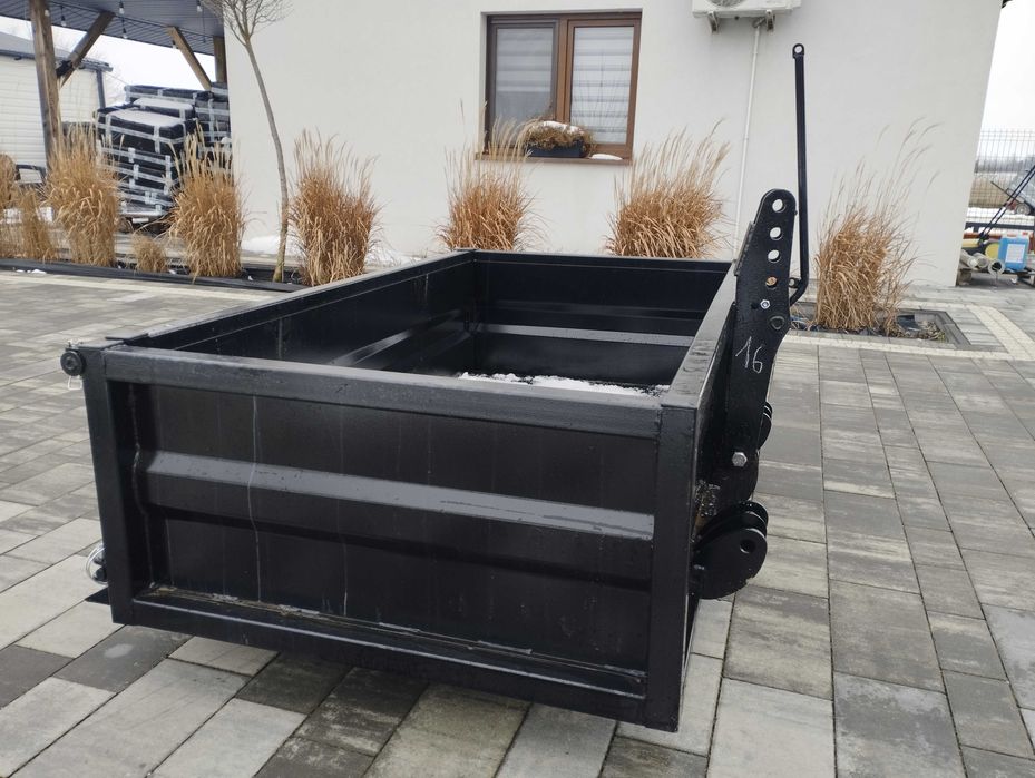 Skrzynia do Ciągnika z kiprem oraz lemieszem Skrzynia załadunkowa