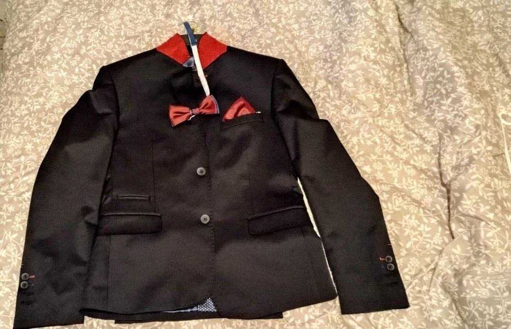 Garnitur męski rozmiar 178/64 marynarka + spodnie z muszką