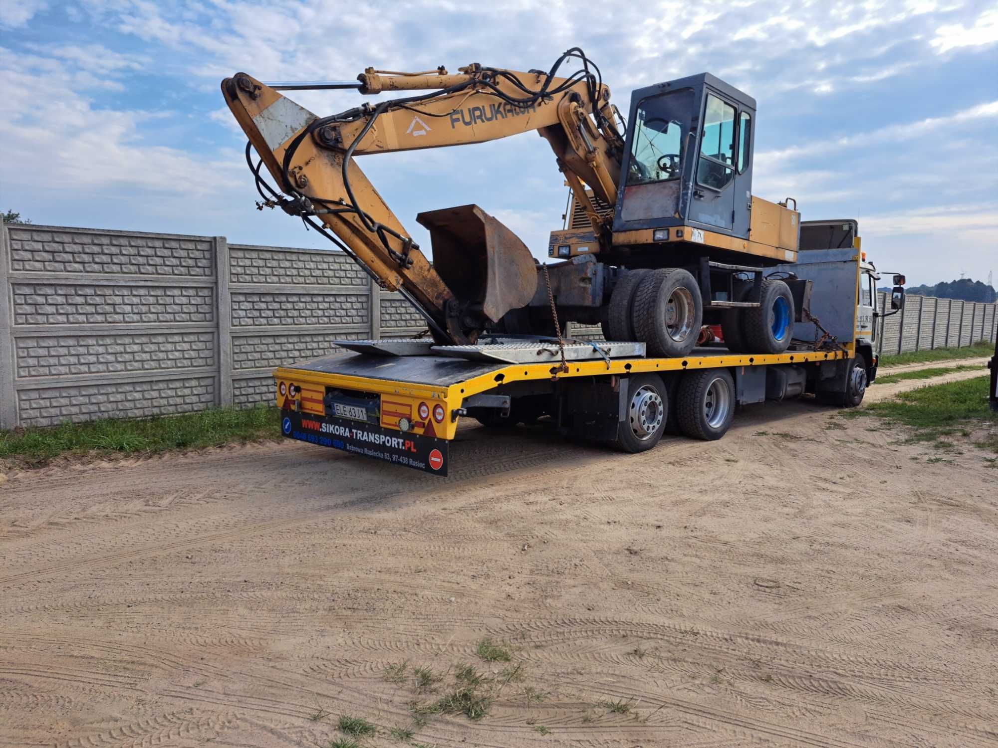 Pomoc drogowa Rusiec laweta Bełchatów transport ciągników przyczep itp