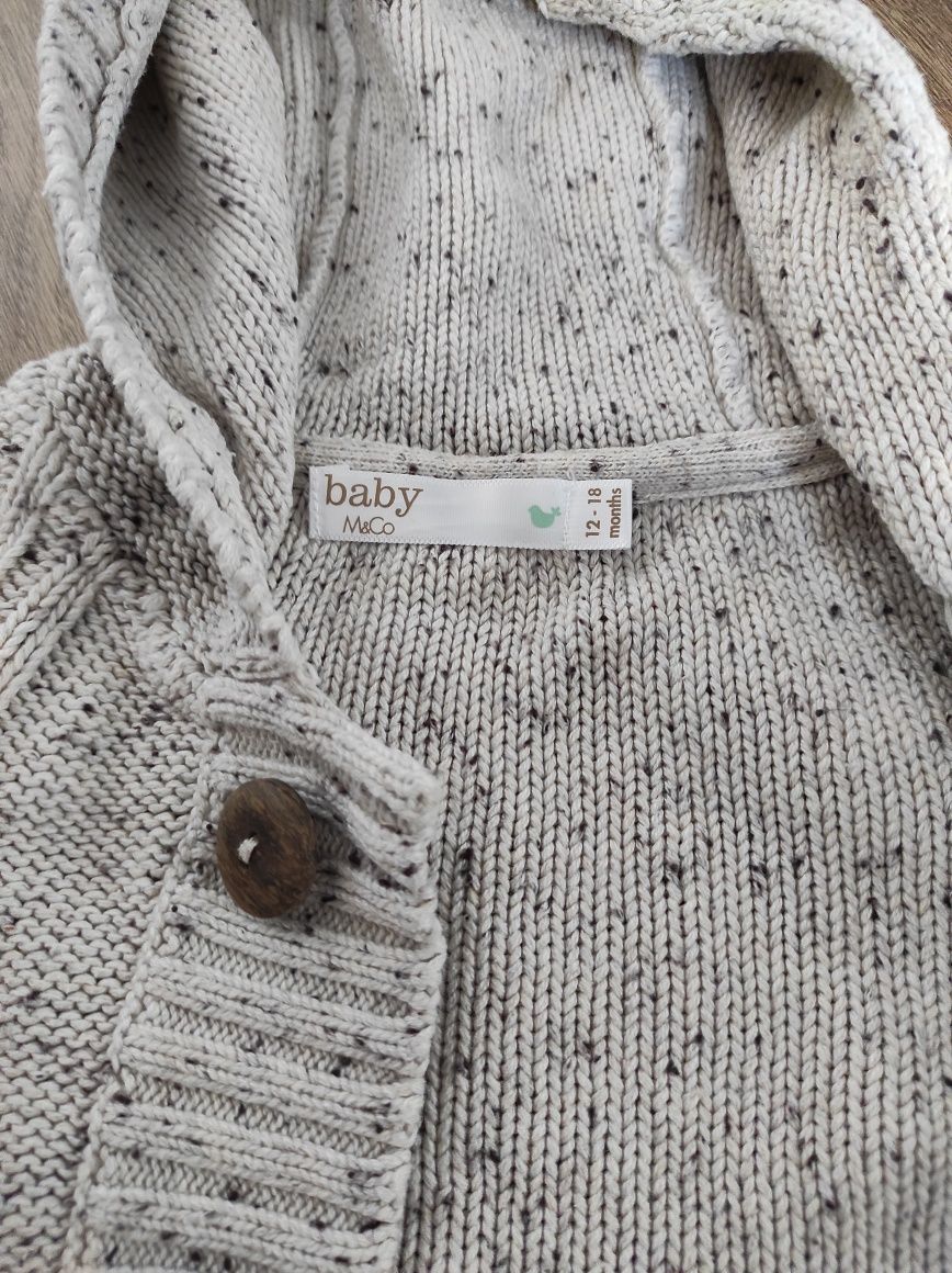2 szt Swetry bluzy dla chłopca zestaw ciepłe baby club smyk r. 86