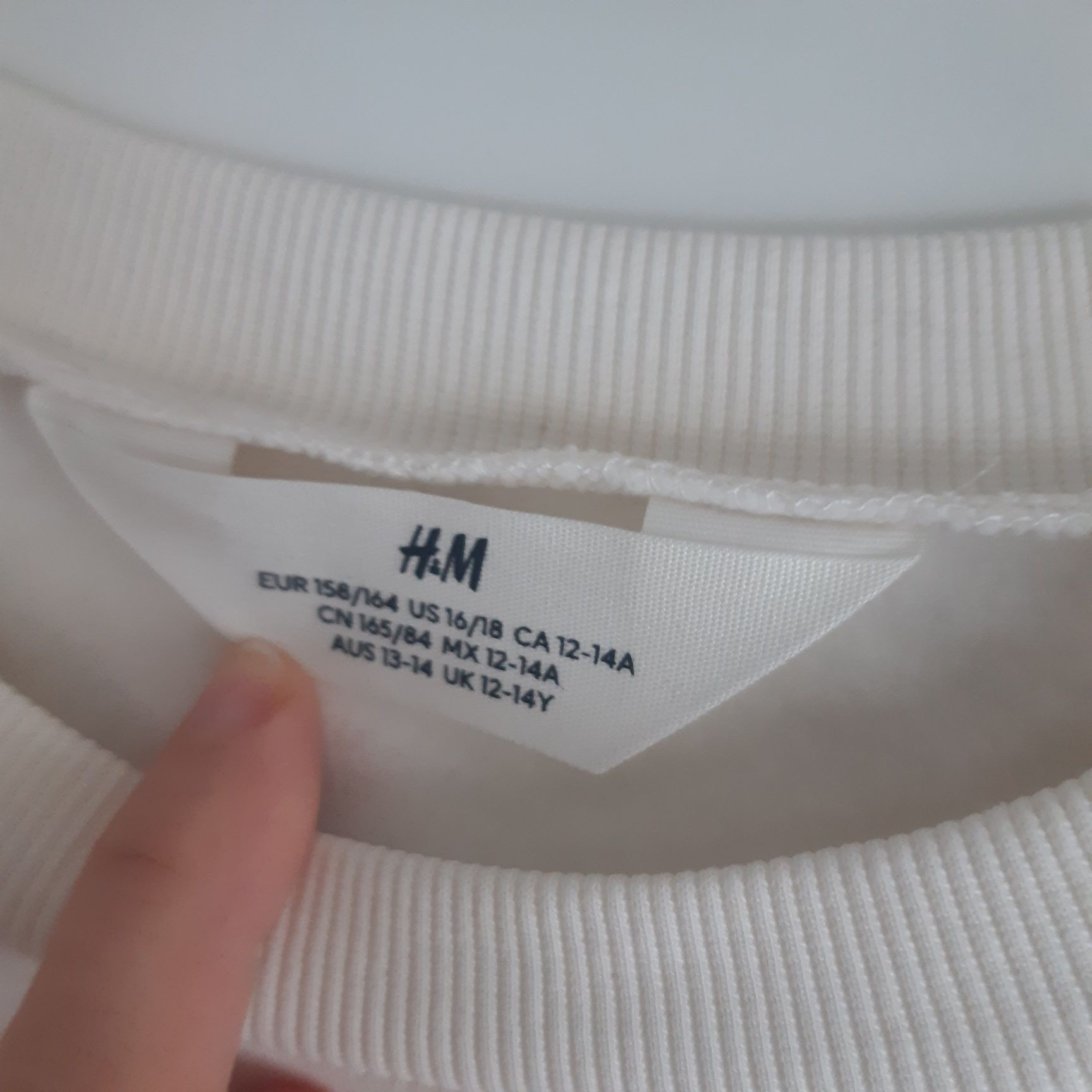Nowa bluza H&M 158/164 Ecru