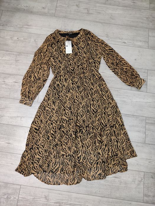 Sukienka Top Secret roz.40 lekka zwiewna panterka Nowa