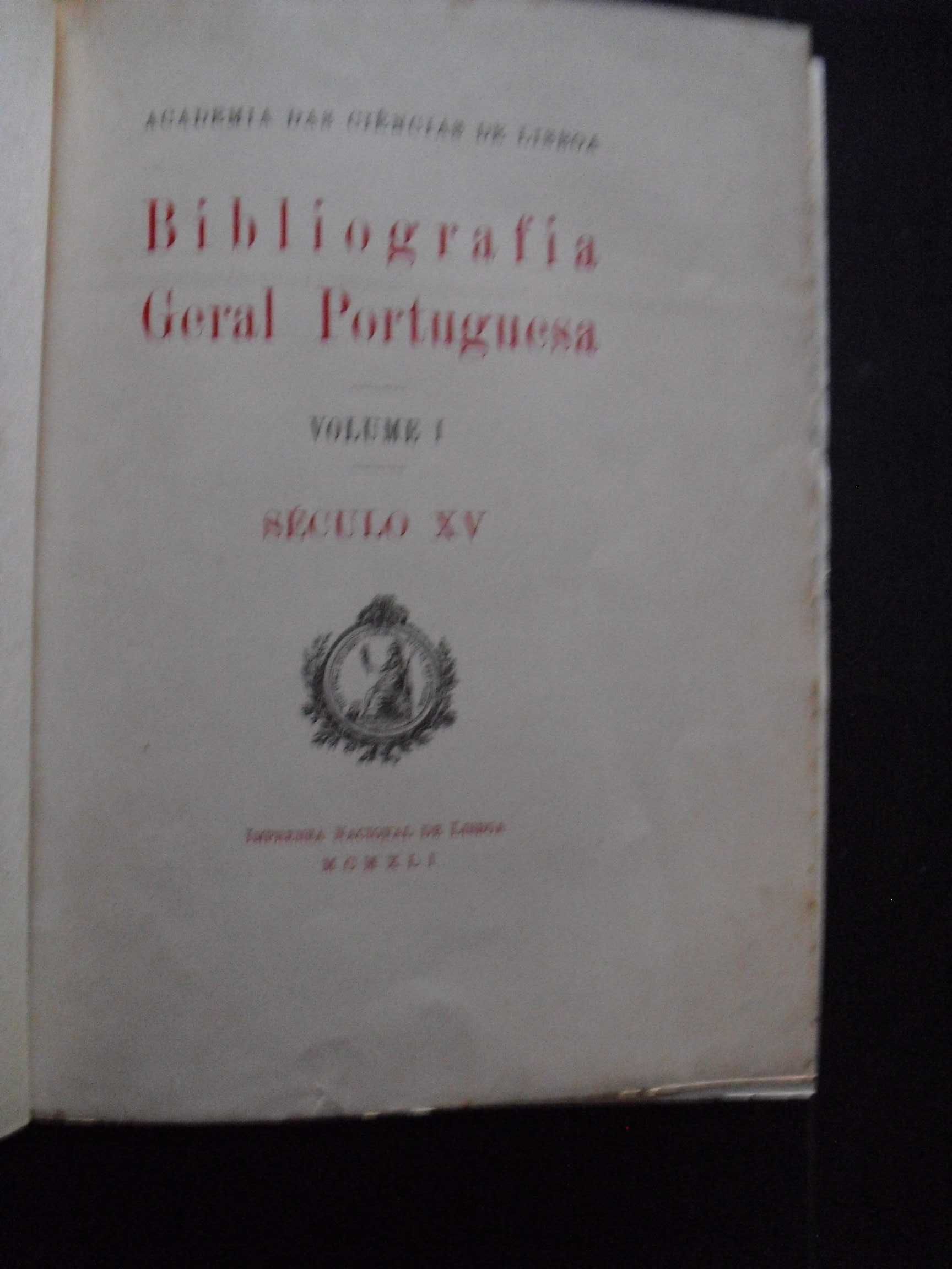 Velloso (Queiroz,);Bibliografia Geral Portuguesa-Séc XV