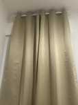 Cortina blackout bege dourada resistente a luz - 210x190cm