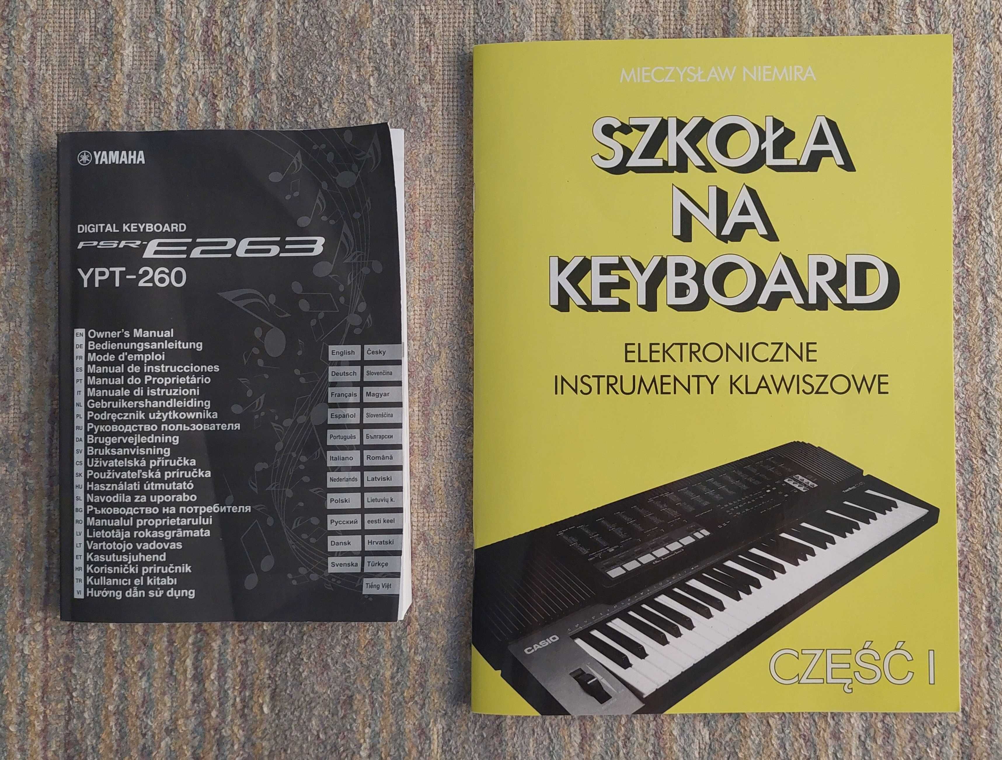 Keyboard Yamaha YPT-260 + "Szkoła na keyboard" Mieczysława Niemira