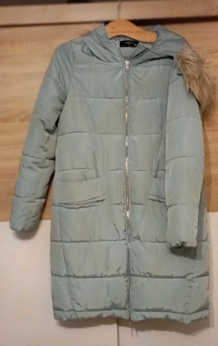 Reserved kurtka zimowa XS 34  damska niebieska