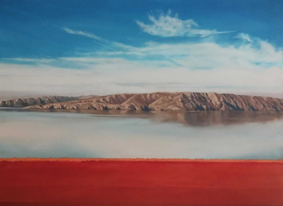 Obraz olejny duży Wybrzeże wymiar 60x80