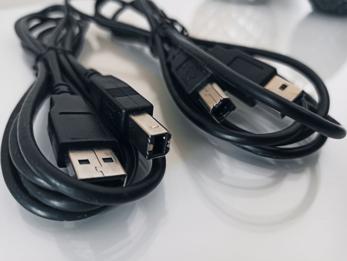 Новый. Кабель USB 2.0  с двумя коннекторами А и B