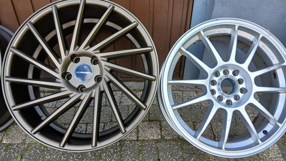 19"  Keskin  5x112  8,5j et45 jak Vossen  Wklesle Braz Zlote Kierunkow