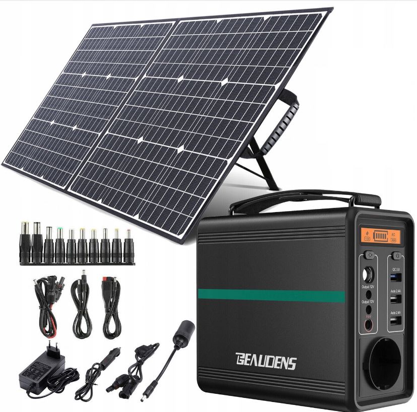 Stacja zasilania GENERATOR SOLAR 166Wh+100W SOLAR