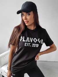 T-shirt damski Grecos O la Voga czarny rozmiar M