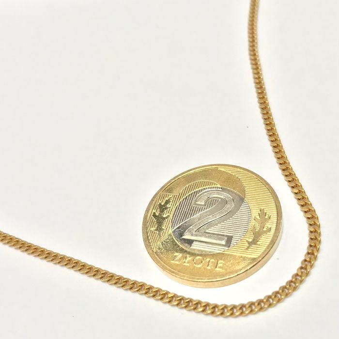 Złoty ŁAŃCUSZEK męski 18K 750 PANCERKA UnoAErre WŁOSKI 62cm