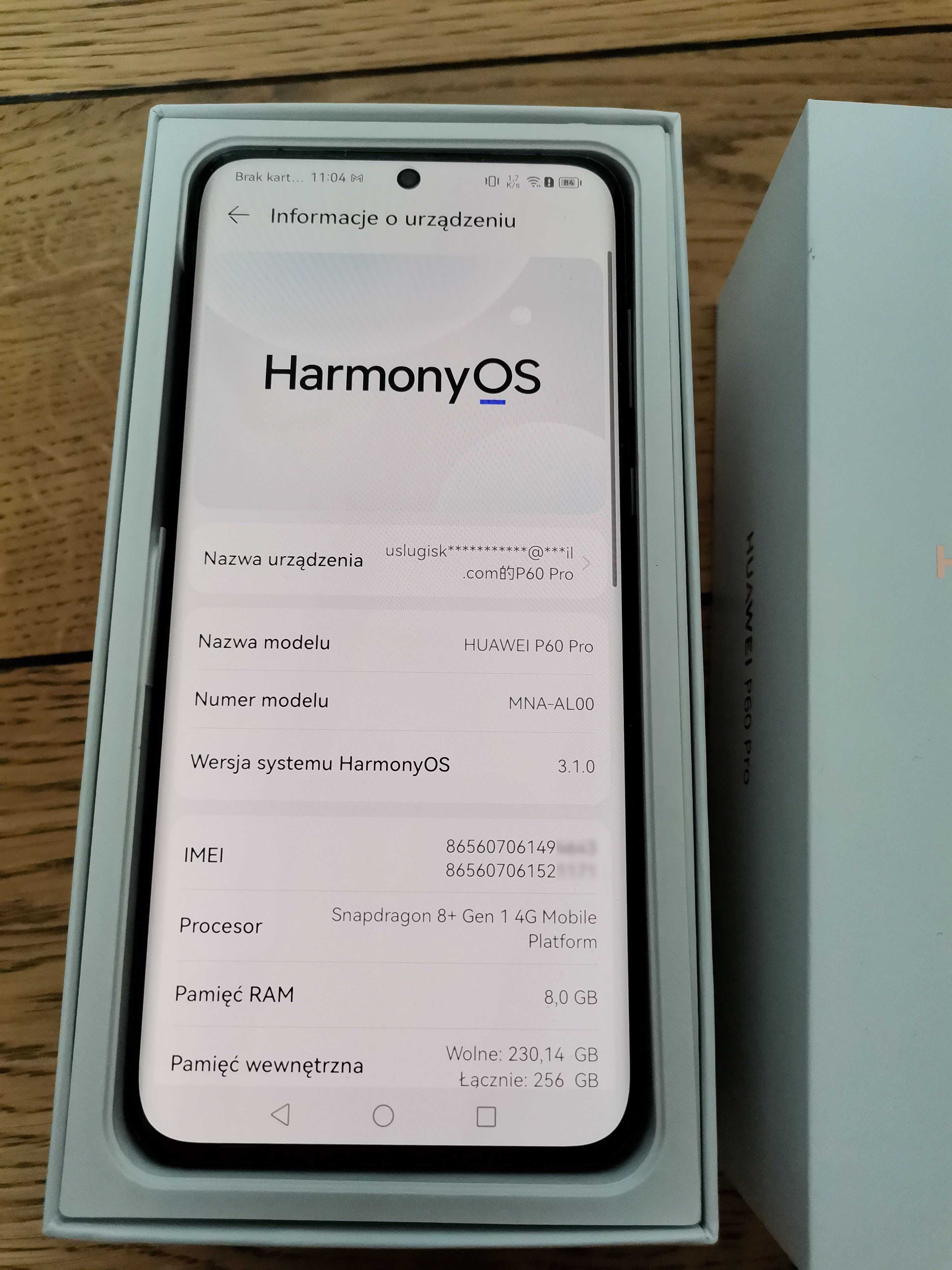 Huawei P60 Pro natywne usługi Google, GMS, Sklep play, HarmonyOS 4