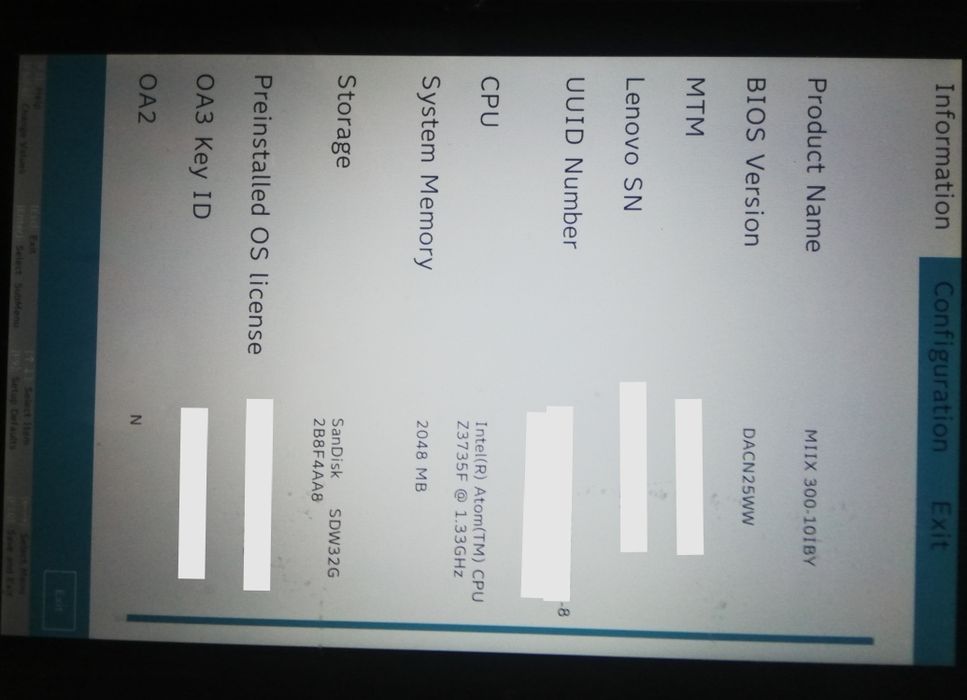 Lenovo MIix 300  10,1" Win10