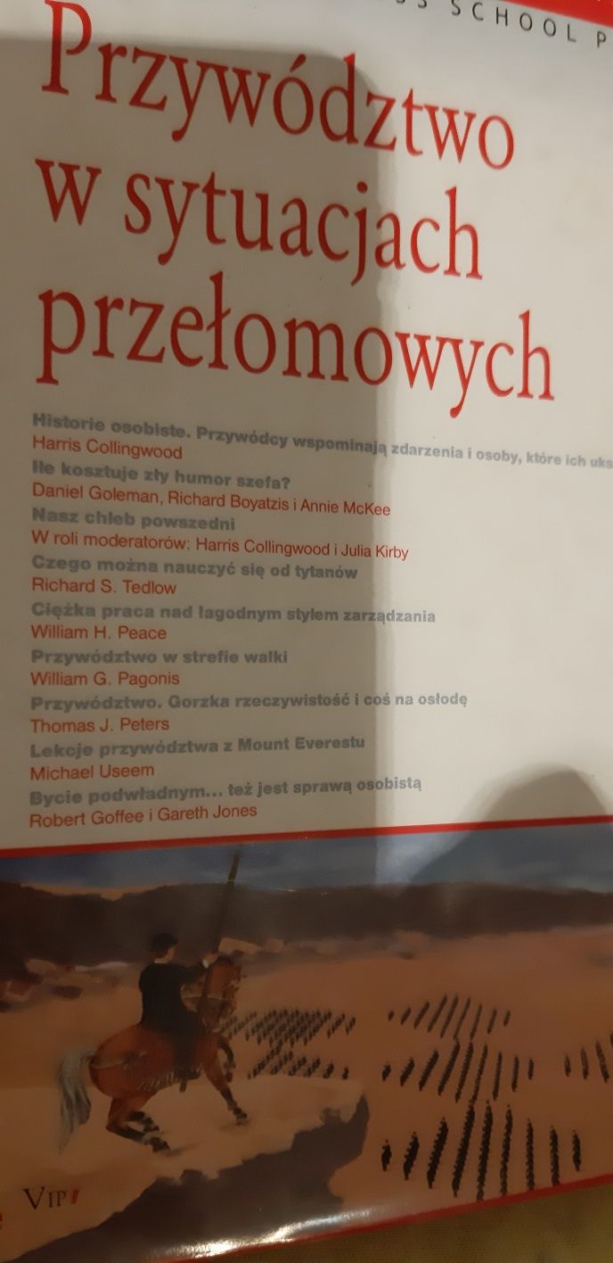 Harvard Business Reviewi"Przywództwo w sytuacjach przełomowych"