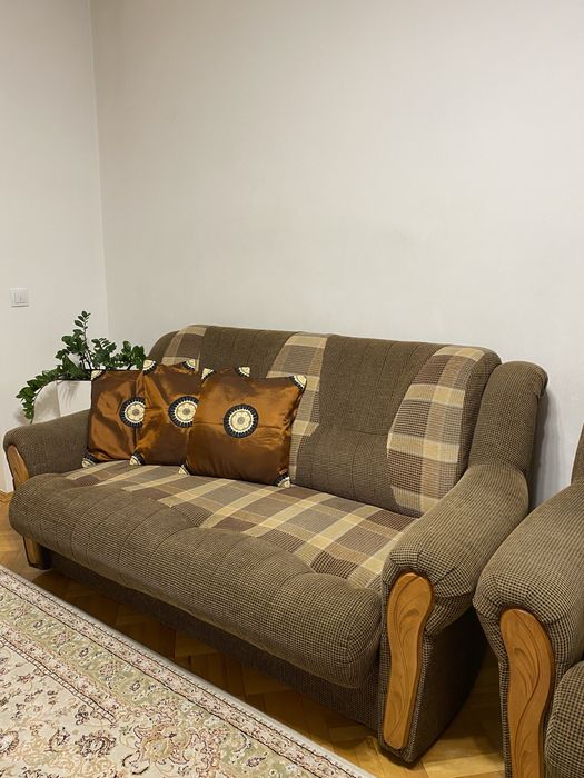 М‘яка частина/ диван розкладний + 2 розкладні крісла