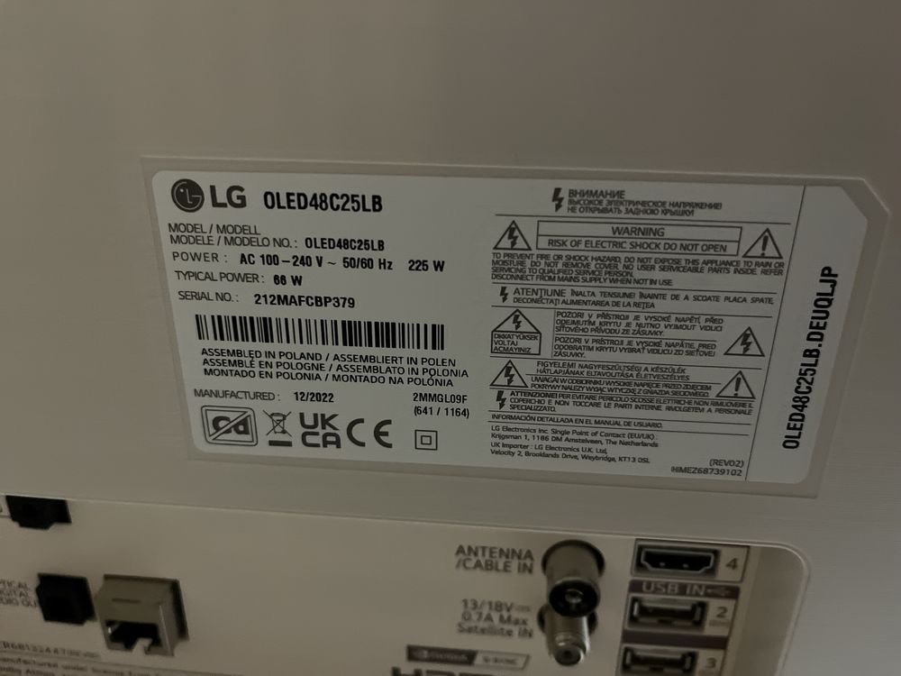 Telewizor  LG Oled Evo 48 cali stan idealny