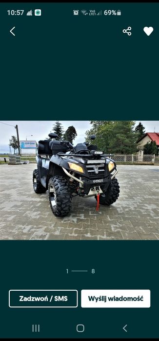 Quad cf moto cfmoto  800 terralander 4x4 2015r super okazja