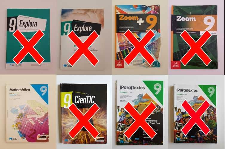 Manuais e Cadernos de Atividades 9 Ano Várias Editoras