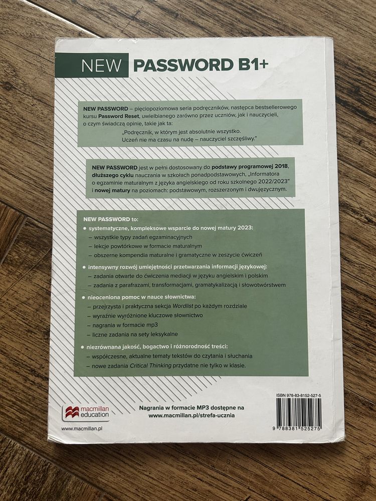 New password b1+ student’s book