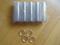 Plastikowe kapsułki ochronne 100 sztuk (25mm) - na żetony lub monety